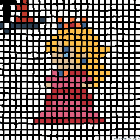 Princess Peach Pixel Art Flipanim