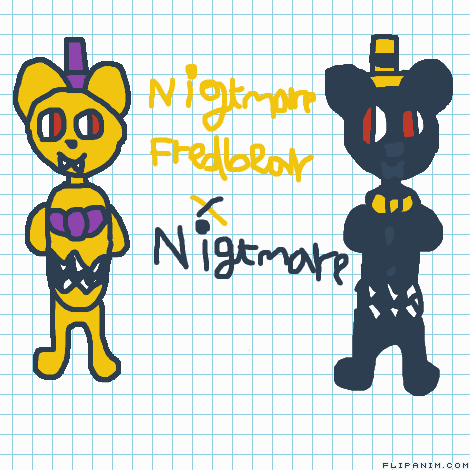 Nightmare Fredbear x Nightmare - FlipAnim