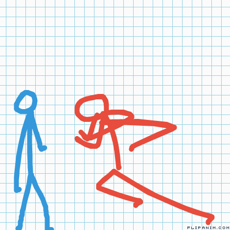 Red and blue stickman Blank Template - Imgflip