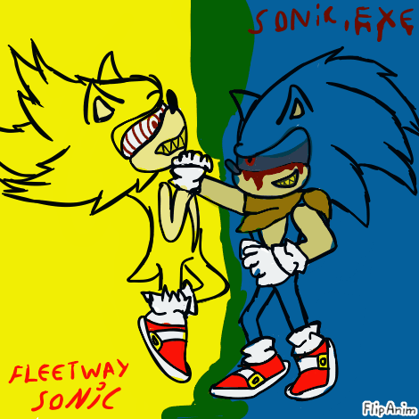 Fleetway vs Sonic.exe