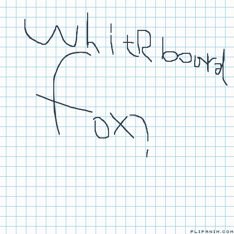 Whiteboard fox