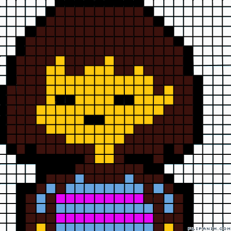 Frisk Pixel Art Grid Undertale Pixel Art Pixel Art Grid Pixel Art Images