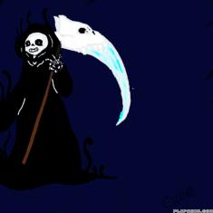 Reaper Sans Stop Poking After GIF